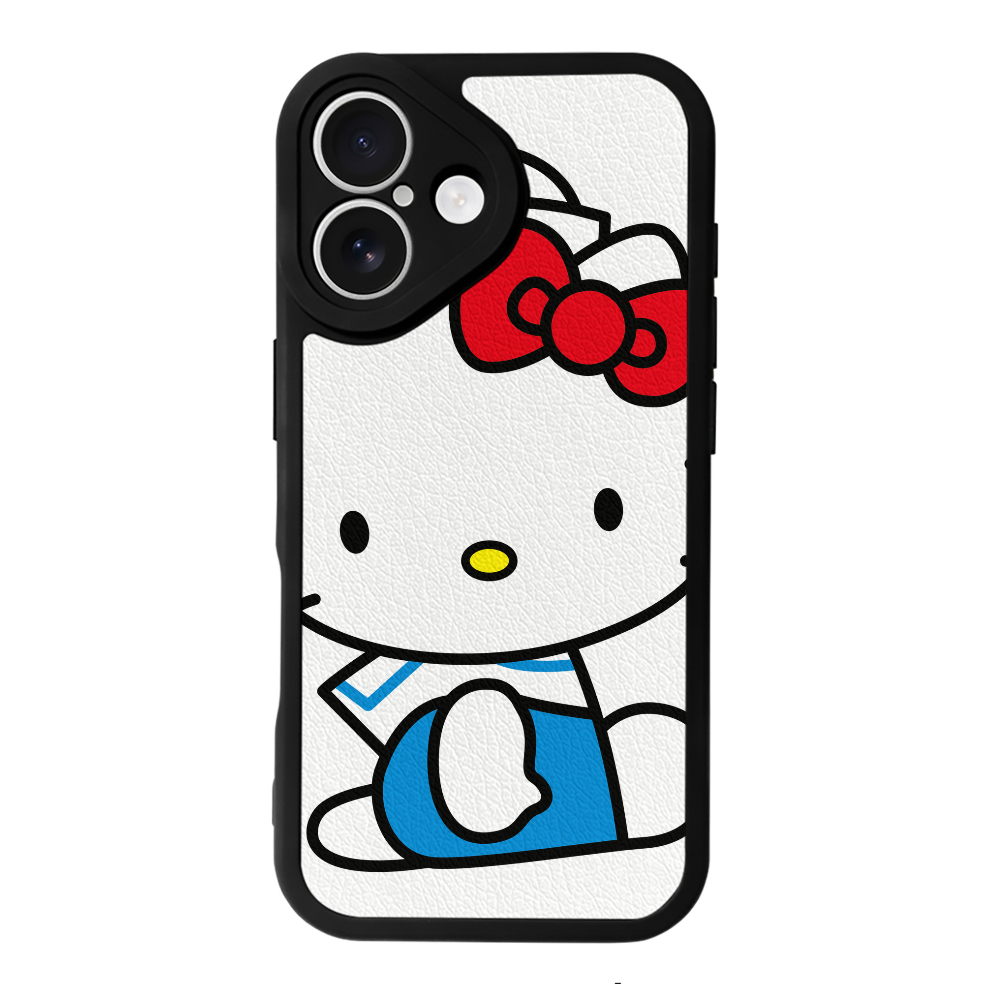 （画像用） Hello Kitty ハローキティ 【iPhone 16シリーズ対応】シリコンスマホケース（レザー調） 材質：シリコン